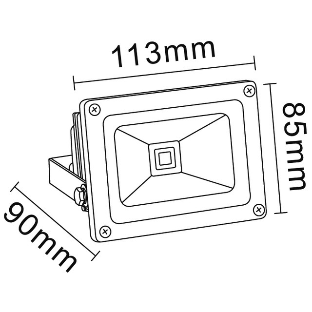 Projecteur ALU LED 220V 10W 720 Lumens Gris référence fournisseur 2151380